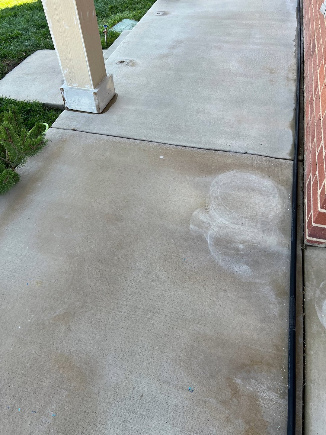 Top Quality Concrete Patio Cleaning performed in Plain City Utah